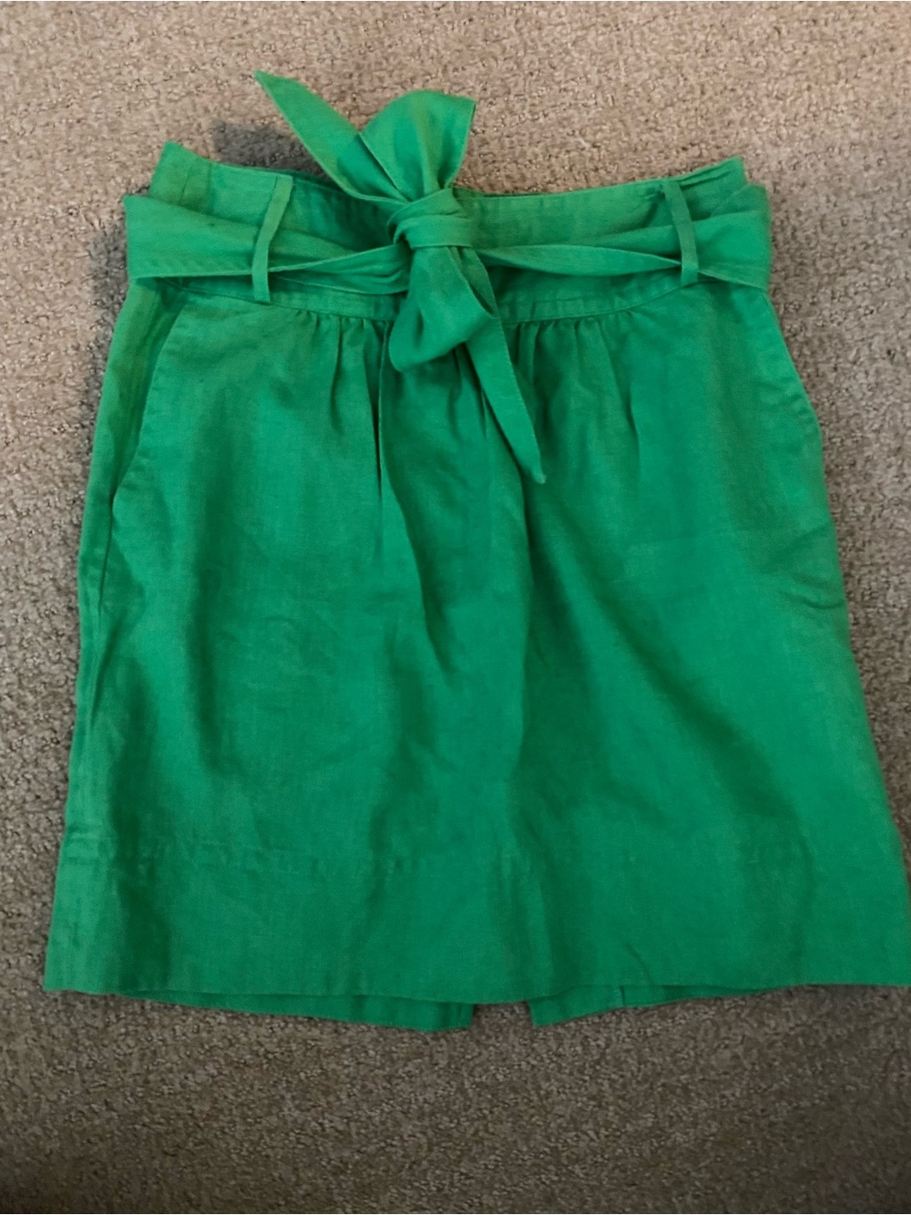 Banana Republic Emerald Tie-Waist Skirt